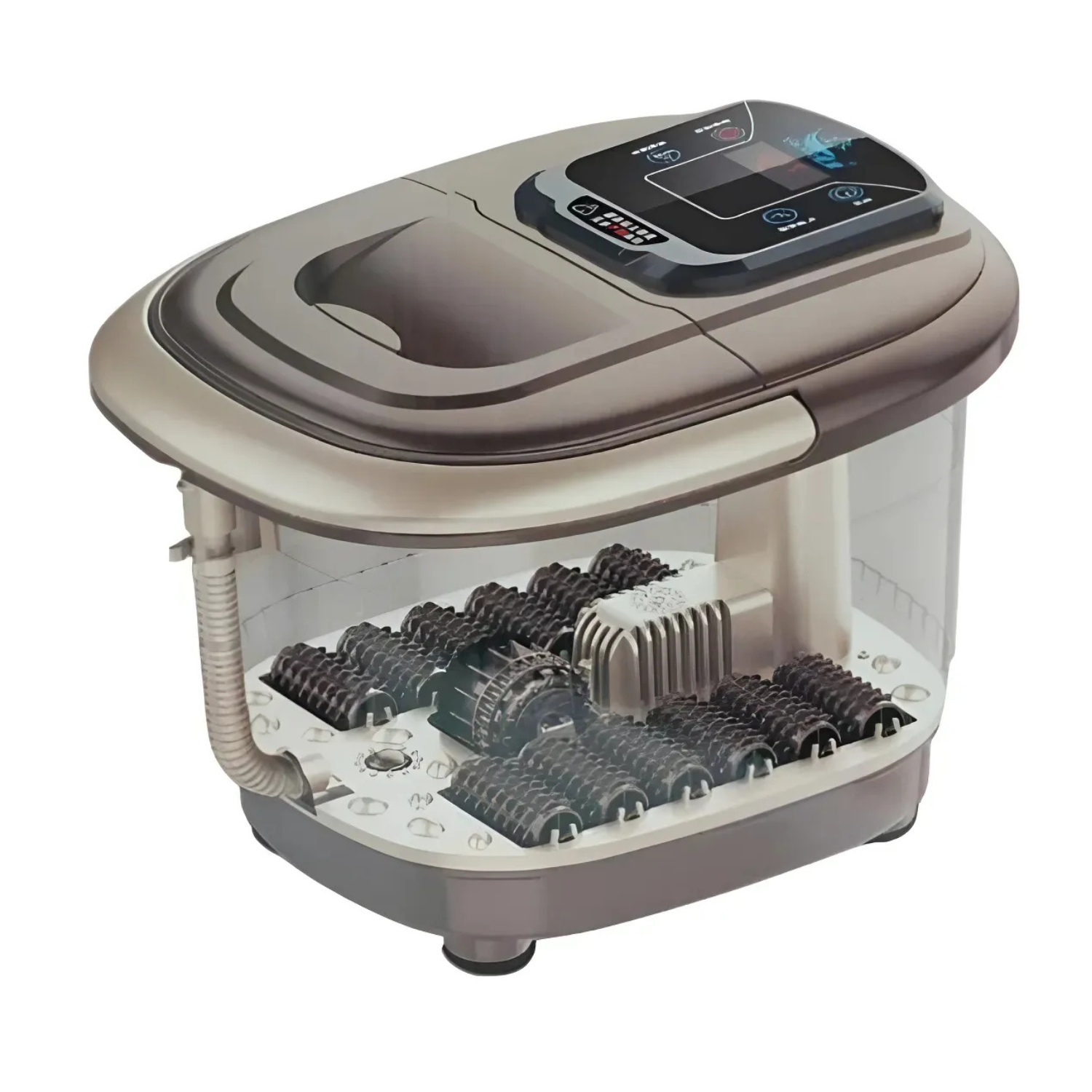 Genérico - Spa Pedicure Pies Masajedor Hidromasaje Antistres Infrarojo Marrón