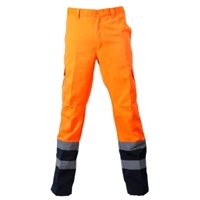 Jayson - Pantalón Cargo Canvas Alta Visibilidad Comb. Naranja Xl