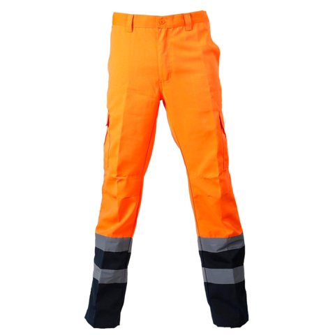 Jayson - Pantalón Cargo Canvas Alta Visibilidad Comb. Naranja S