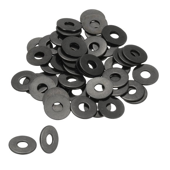Arandelas Planas Uxcell de Acero Inoxidable 304 Arandelas Metálicas Métricas Junta Plana Electrochapada Espaciador 50 Piezas M5 x3/16"ID x 5/8"OD