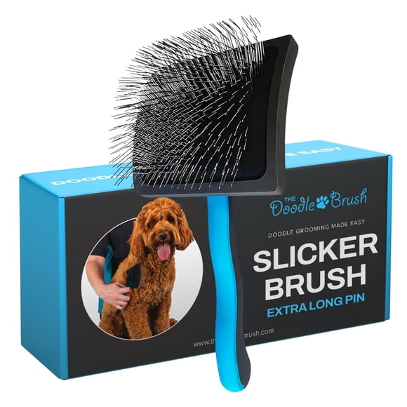 Cepillo slicker para perros The Doodle Brush con púas extralargas