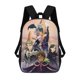 thumbnail image 1 of El Príncipe Dragón-theme Backpack, Campus style schoolbag Bookbag with Adjustable Shoulder Straps And Large Zip Compartment, Unisex Travel Bags., 1 of 6