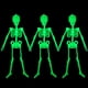 thumbnail image 1 of Decoraciones luminosas de esqueletos de Halloween, 150 cm, paquete de 3, 1 of 7