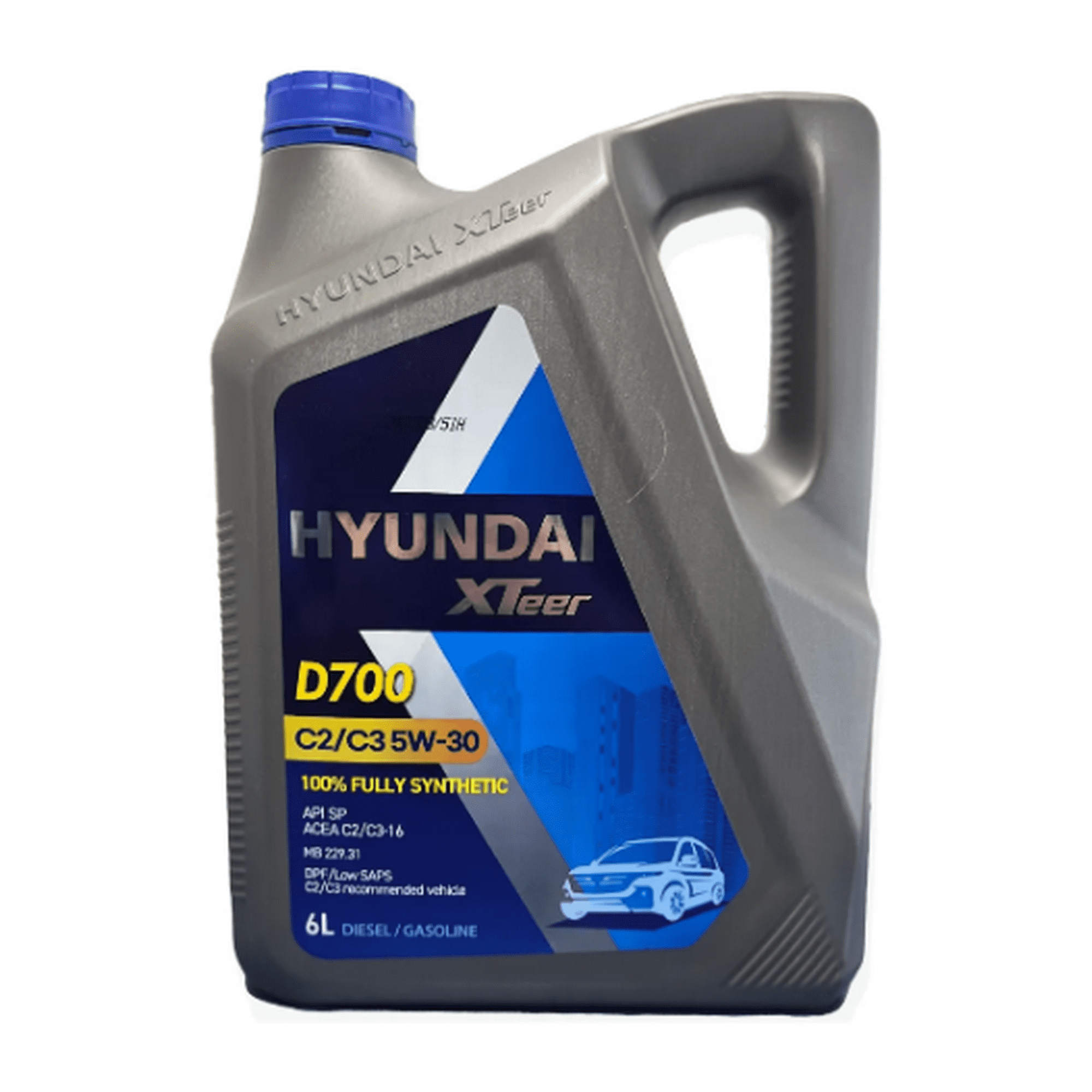 Aceite De Motor Hyundai Xteer 5w30 100% Sintetico 6 Litros Dpf Original