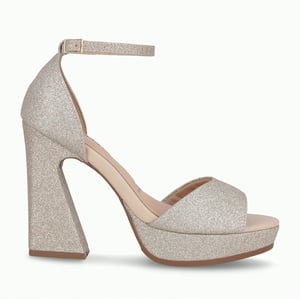 Sandalia Mujer Champagne/Glitter Cristine 319 Piccadilly