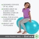 thumbnail image 3 of Silla de escritorio Gaiam Kids Active Seat con forma de cacahuete, pelota para hacer ejercicio, yoga y equilibrio, asientos flexibles, asiento que se mueve para niños y niñas, 3 of 5