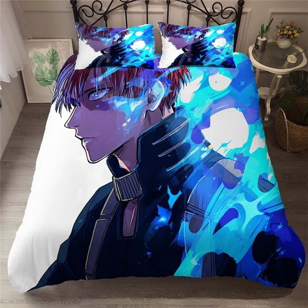 My hero Academy Anime Gift3 Quilt Duvet Cover Set Bedding Children Bedclothes3-Piece Bedding Set
