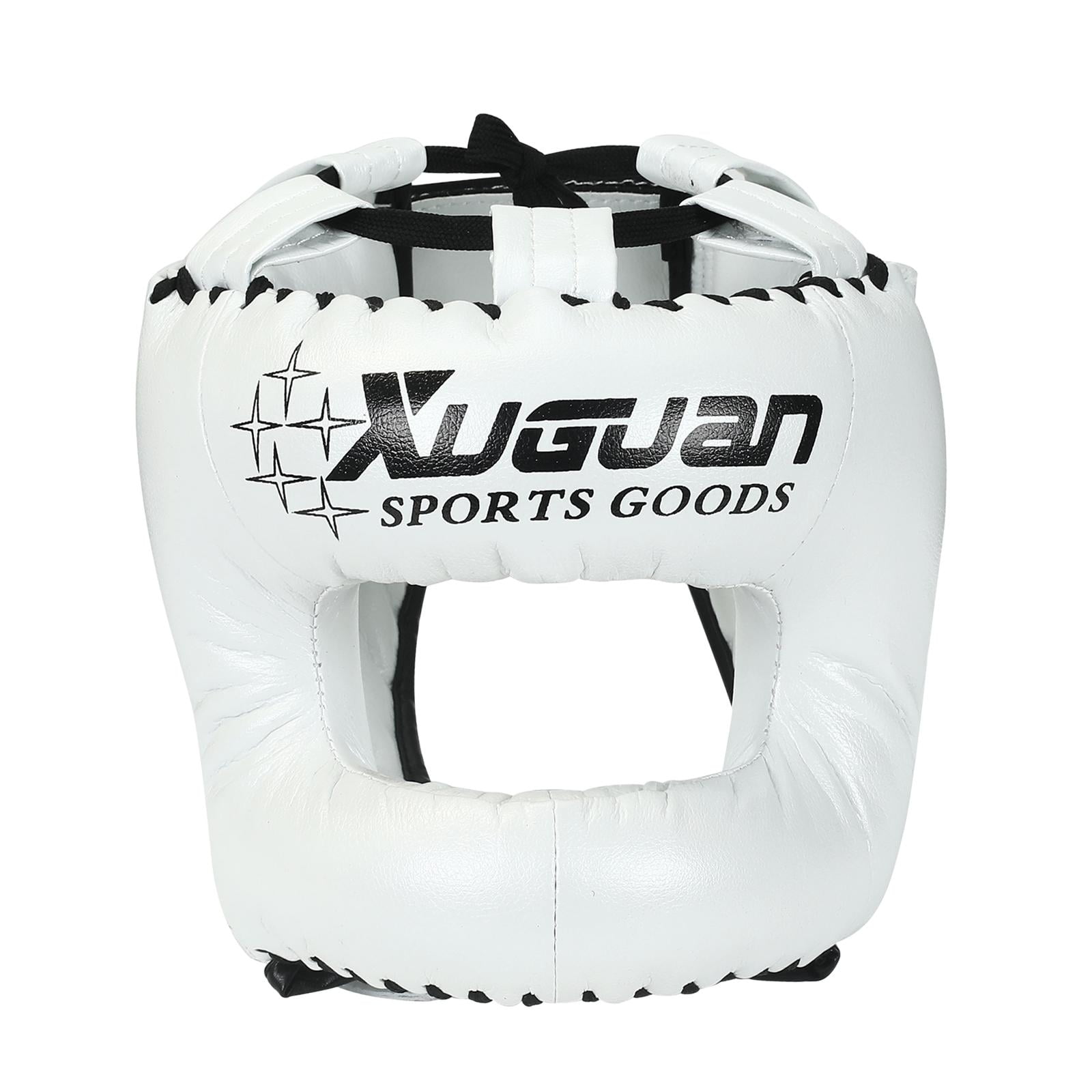 Magideal - Casco De Boxeo, Casco Deportivo Para Niños Adultos, Casco De Kickboxing Transpirable, Protector Facial De Protección Para La Cabeza Para Entrenamiento Blanco