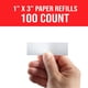 thumbnail image 5 of Tarjetas de Etiqueta MINOMAG 2,1 cm x 7,6 cm 100 unidades Blanco, 5 of 6
