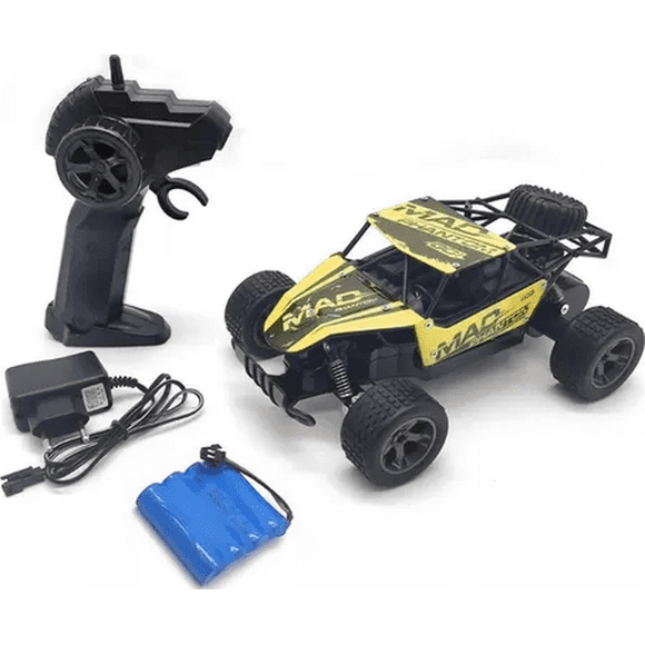 Auto rc 1:18 color amarillo Otuti