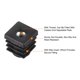 thumbnail image 4 of Uxcell 12 piezas de insertos para tubos con rosca 0.59"x0.59"OD para tapón de plástico, inserto de rueda, tapa de pata de silla, 4 of 7