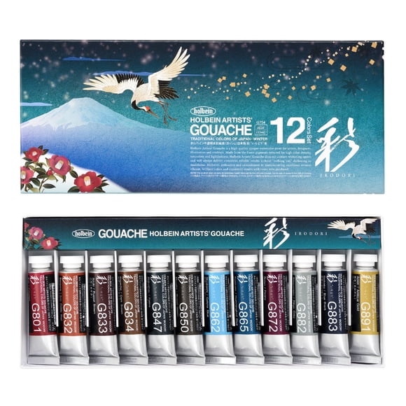 Gouache 12un. Irodori G754 Winter 15ml
