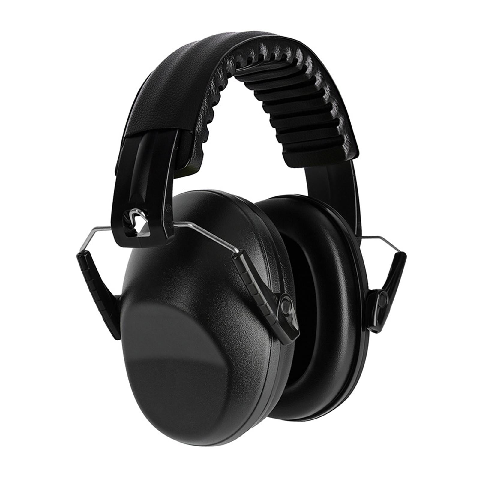 Magideal - Orejeras Con Cancelación De Ruido, Orejeras Con Reducción De Ruido, Protección Auditiva Versátil, Auriculares Para Entrenamiento Aeronáutico, Carpinte Negro