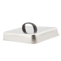 Magideal - Cubierta De Hamburguesa Con Cúpula Para Derretir Queso, Accesorio Para Plancha, Cubierta De Acero Inoxidable Para Hamburguesas, Barbacoa Al Aire Libre 31 X 24 X 5 Cm