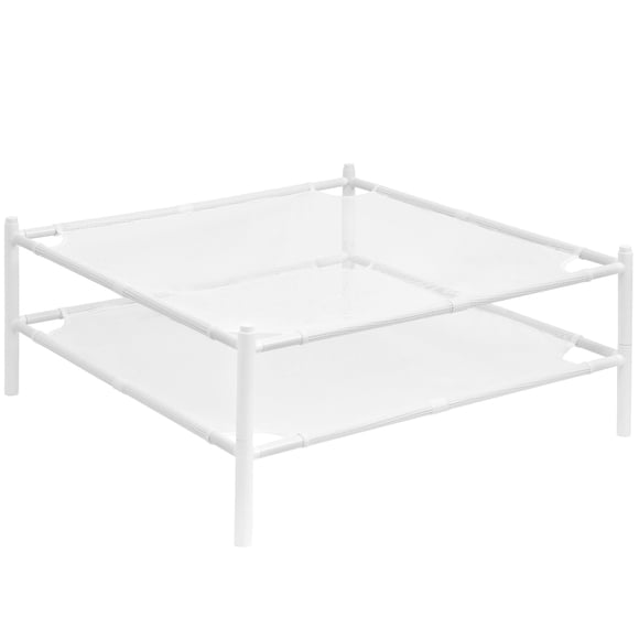 Tendedero para suéteres STORAGE MANIAC, apilable, blanco, paquete de 2