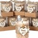thumbnail image 2 of Portavelas de madera Rallad – Pack de 20 unidades de 4,7 cm con flores secas, 2 of 6