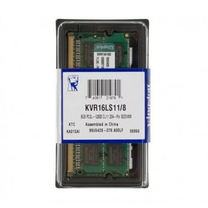 Kingston - Memoria Ram Notebook 8Gb Ddr3L 1600Mhz 1.35V Sodimm Kvr16Ls11/8