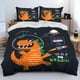thumbnail image 1 of Cartoon Dinosaur Space Cute Dino Children Gift Comforter Bedding Set,Duvet Cover Bed Set Quilt Cover Pillowcase,king Queen Size, 1 of 5