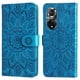 thumbnail image 1 of Funda tipo cartera FOXDOCK para Honor 50 Pro , diseño girasol en relieve, cuero PU, cierre magnético, soporte y tarjetero, 1 of 5