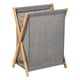 thumbnail image 2 of Cesto de Ropa Sucia Plegable de Bambú, Portátil, Fácil de Transportar, Abierto para La Familia, Mantiene La Ropa Sucia Ordenadamente Guardada Gris 40x34x565cm, 2 of 5