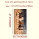 thumbnail image 4 of 1pc 15.7*31.5in/40cm*80cm Frameless Seven Running White Horse Animals Wall Poster, Home Decor, Canvas Painting, 4 of 4