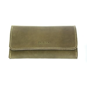 Raiquen - Tabaquera De Cuero Verde Cowboy Hecho A Mano