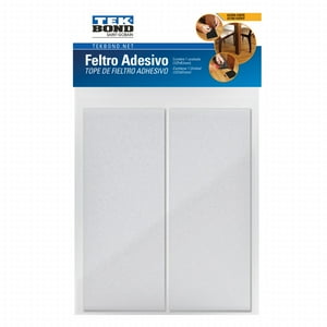 Fieltros Adhesivos Rectangular 127X51Mm Blanco 2Un. - Tekbond