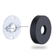 thumbnail image 1 of Estabilizador de brazo de regadera RAINREVIVE Negro mate Ultimate, 1 of 6