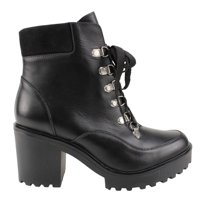 Botín Exs Militares Cuero Negro