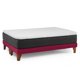 thumbnail image 3 of Cama Europea New Top Colchon Resortes 23 Cm 2 Plazas Base Dividida Tela Velvet Burdeo, 3 of 8