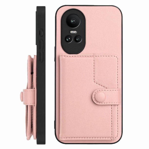 FOXDOCK Funda para OPPO Reno 10 con Bloqueo RFID - Diseño Elegante con Cierre de Botón