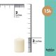 thumbnail image 2 of Vela BOLSIUS 5 cm × 8 cm Pack de 20 Marfil sin goteo, 2 of 9