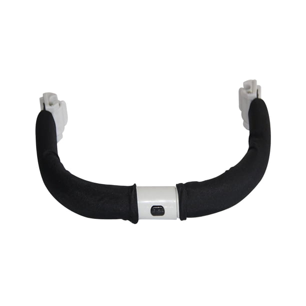 Barra de reposabrazos para cochecito de bebé, piezas de repuesto, mango de barra para cochecito, accesorio de reposabrazos fácil de instalar, duradero , negro