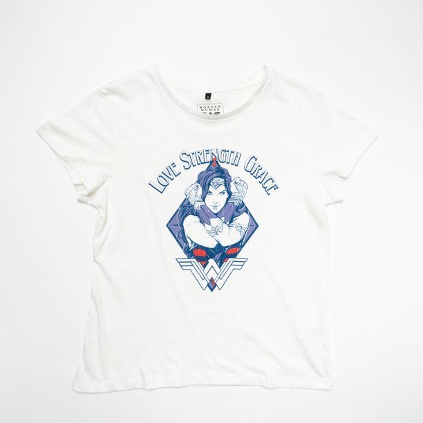 Polera Mujer YOU Dc Comics Wonder Woman Blanco