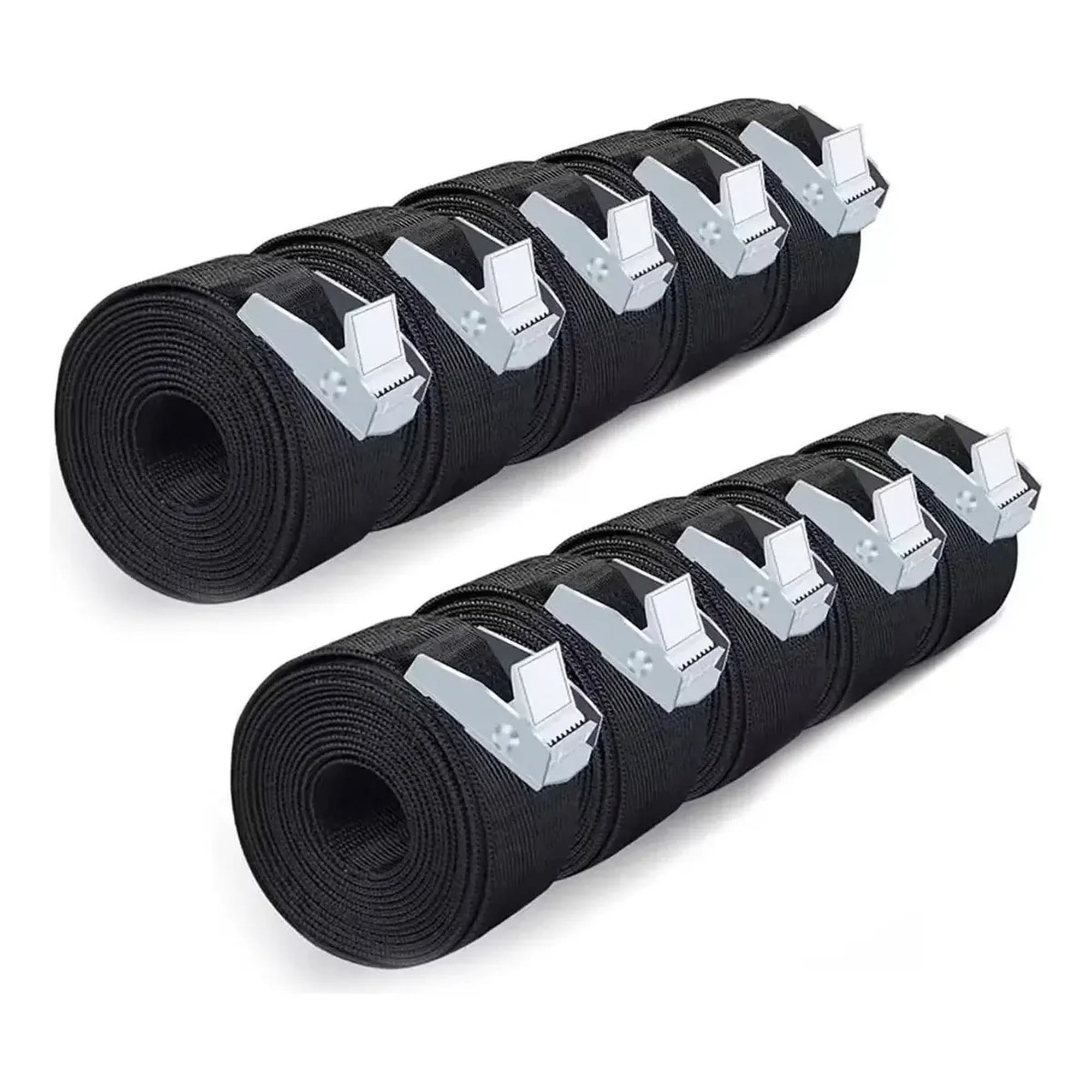 Genérica - 10pcs Cincho Correa Amarre Trinquete Hebilla Cinta Auto Moto 2mts