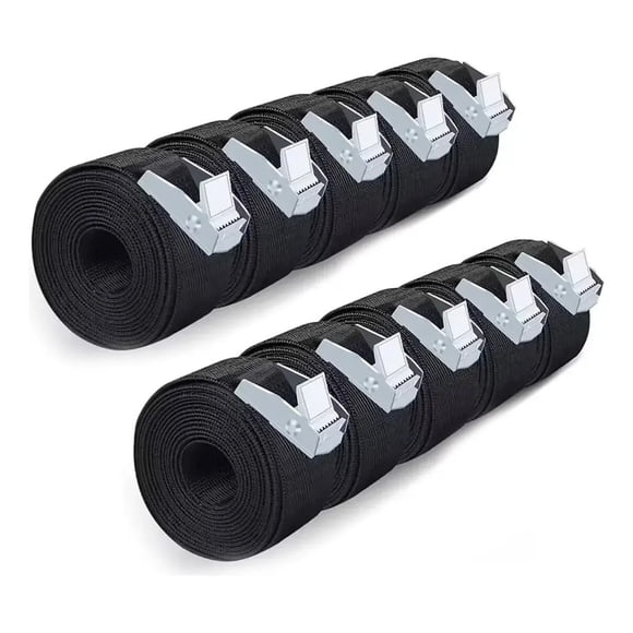 10pcs Cincho Correa Amarre Trinquete Hebilla Cinta Auto Moto 2mts