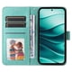thumbnail image 3 of Funda tipo cartera FOXDOCK para Xiaomi Poco X7 5G , diseño girasol en relieve, cuero PU, cierre magnético, soporte y tarjetero, 3 of 5