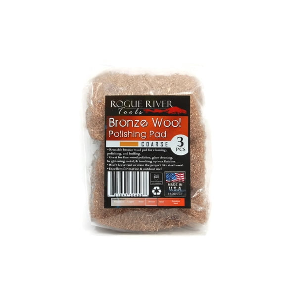 Pads de Lana de Bronce Rogue River Tools Gruesos 3 piezas