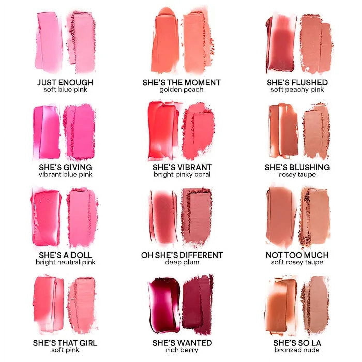 Dúo De Rubor En Crema Y Polvo Patrick Ta She's Giving 10 Gr