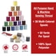 thumbnail image 2 of Juego de hilos de coser SINGER de poliéster, 30 colores, 45 m, con agujas, 2 of 8
