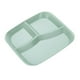 thumbnail image 3 of Plato De 3 Compartimentos Plato De Comida Dieta Control De Alimentos Para Restaurante Cocina Verde Claro, 3 of 3