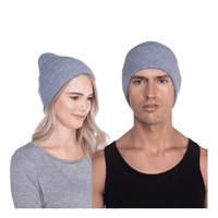 Ekol Tactica Militar - Gorro Beanie De Lana Adulto Con Doblez Gris Forro Polar