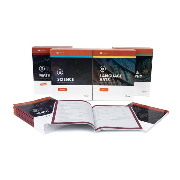 LIFEPAC 6.º grado Alpha Omega Publications - Set de 4 materias