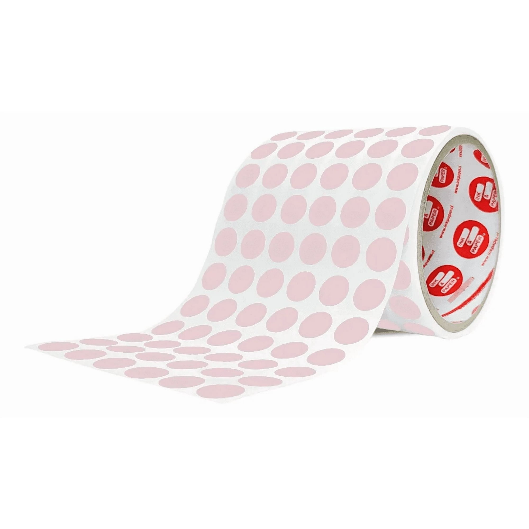 Ink & Paper - Etiquetas Rosa Claro Autoadhesivas Circulares Colores 13 Mm 600 Unidades