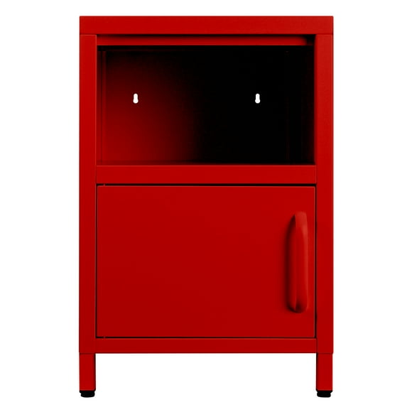 Velador 1 Puerta y 1 compartimiento - Rojo Guinda