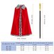 thumbnail image 5 of Set de disfraz de rey CLOOOUDS con forma de corona y cetro rojo, 90 cm, 5 of 5