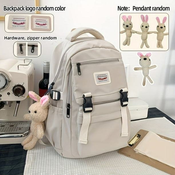 Kawaii Large Capacity Backpack, Cute Heavy Duty Laptop Daypack, Casual College School Bag & Travel Bag