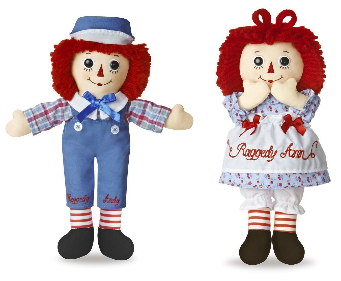 Muñeca Aurora Raggedy Ann Y Raggedy Andy Paquete De 2 30 Cm
