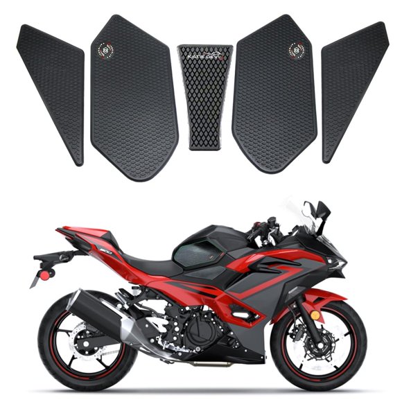 Almohadilla de tanque KATIE DEVI Ninja 500 2024‑2026 5 piezas negro