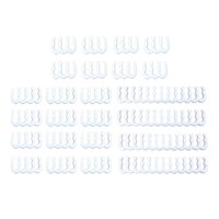 Magideal - 24 Uds 6 Pines 8 Pines 24 Pines Cable Abrazadera Clip Organizador Tocador Para 3-3,6Mm Pc Cables De Alimentación Ordenador Cable Manager Piezas Blanco